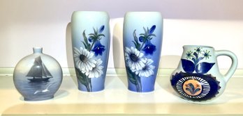 Four Royal Copenhagen vessels,