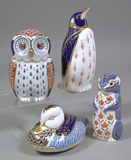 Four Royal Crown Derby bone china