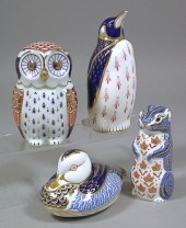Four Royal Crown Derby bone ch