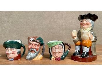 Four Royal Doulton ceramic Toby