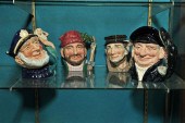 FOUR ROYAL DOULTON CHARACTER M