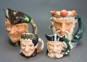 FOUR ROYAL DOULTON CHARACTER T
