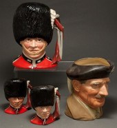 Four Royal Doulton china chara