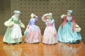 FOUR ROYAL DOULTON FIGURES.  E