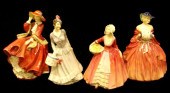 Four Royal Doulton figurines '