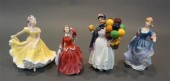 FOUR ROYAL DOULTON FIGURINES (