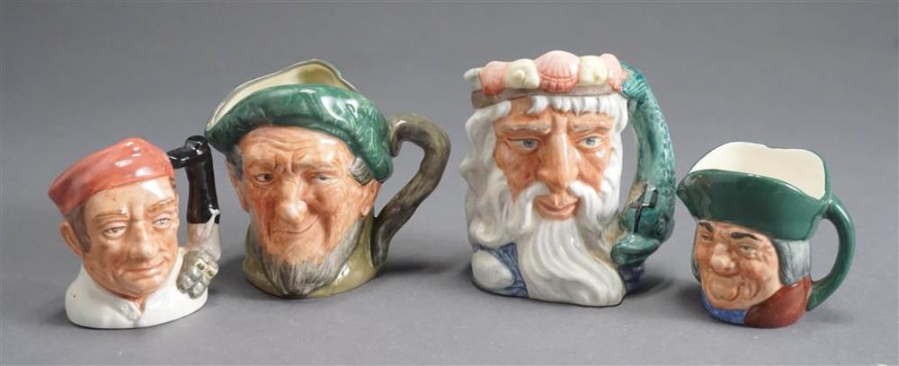 FOUR ROYAL DOULTON MINIATURE TOBY