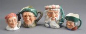 FOUR ROYAL DOULTON MINIATURE T