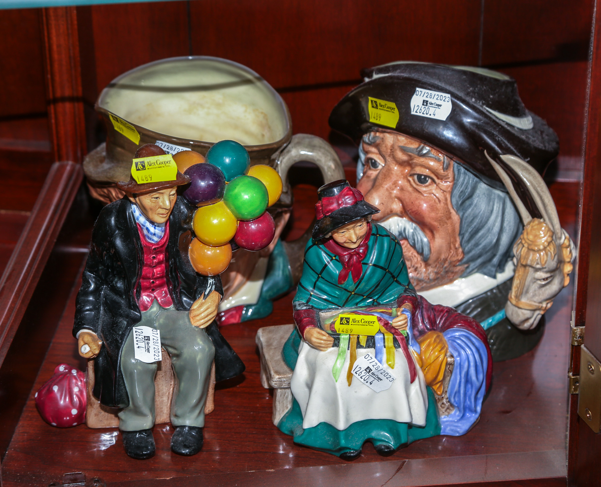 FOUR ROYAL DOULTON PAINTED CHINA