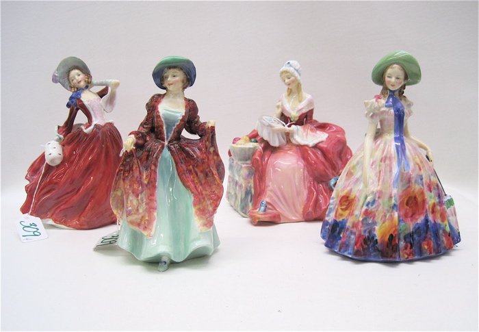 FOUR ROYAL DOULTON PORCELAIN