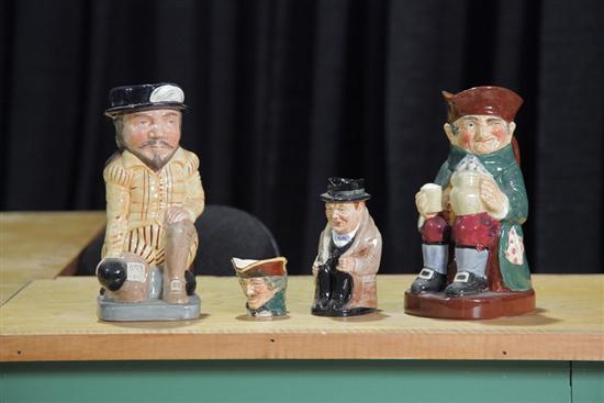 FOUR ROYAL DOULTON TOBY JUGS. ''Old