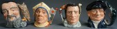 FOUR ROYAL DOULTON TOBY JUGS O