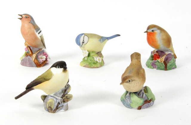 Four Royal Worcester models of song