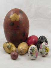 Four Russian Easter eggs two b