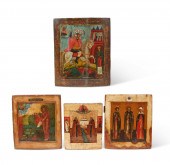 FOUR RUSSIAN ICONS, 18TH-19TH