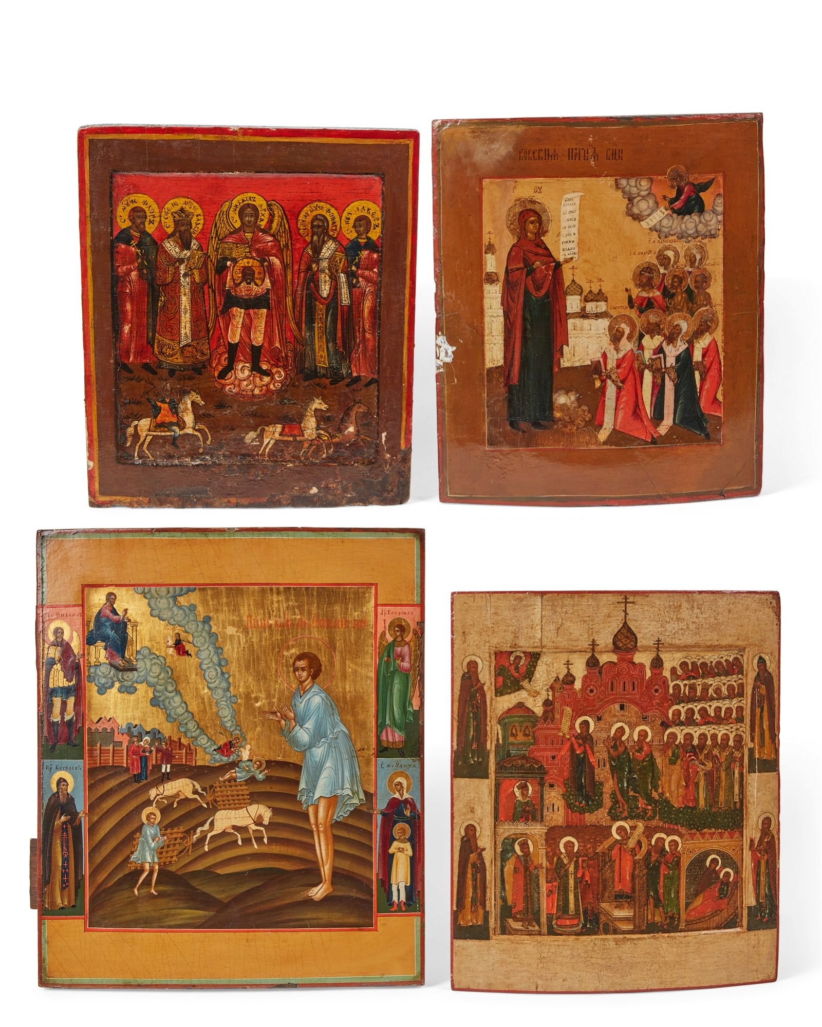 FOUR RUSSIAN ICONS, 18TH-19TH