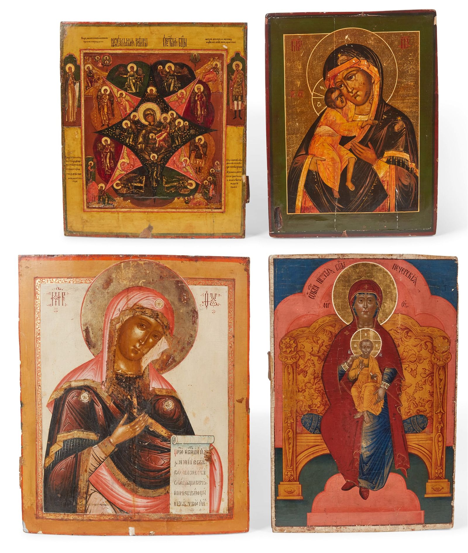 FOUR RUSSIAN ICONS, 18TH-19TH
