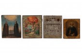 FOUR RUSSIAN ICONS, 18TH/19TH
