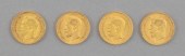 FOUR RUSSIAN NICHOLAS II 7.5 R