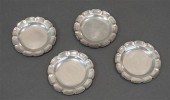 FOUR SANBORNS STERLING BUTTER