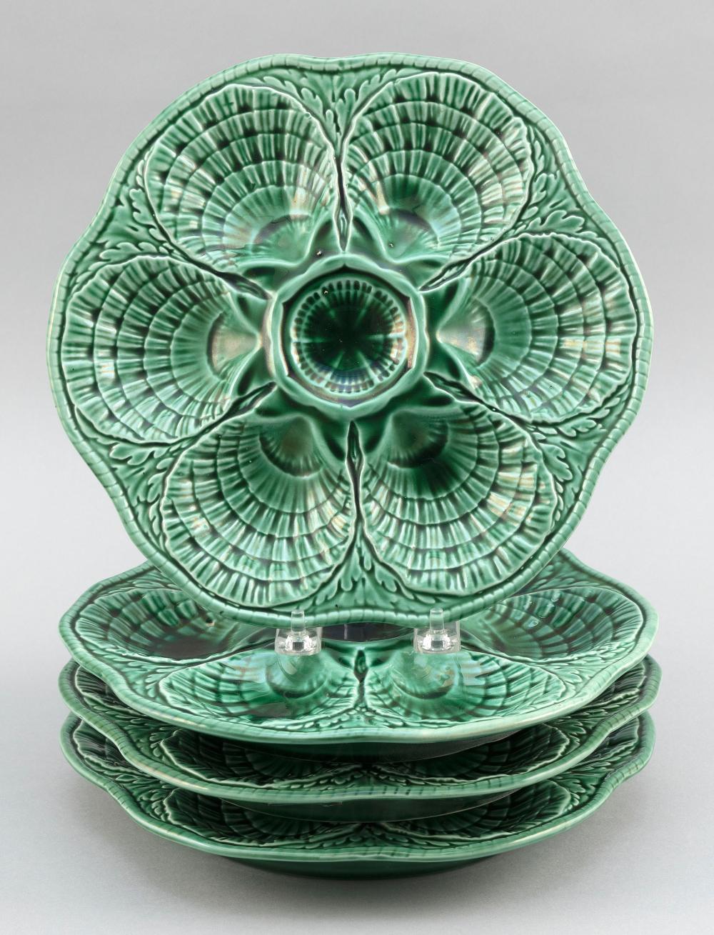 FOUR SARREGUEMINES MAJOLICA