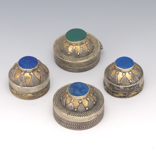 FOUR SASSIANAN STYLE VERMEIL GOLD