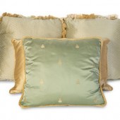 Four Scalamandré Ice Blue and