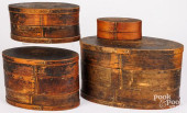 FOUR SCANDINAVIAN BENTWOOD BOX