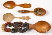 FOUR SCANDINAVIAN DECORATED SP