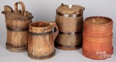 FOUR SCANDINAVIAN STAVED VESSE