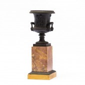 FOUR SEASONS BRONZE URN, SIENA