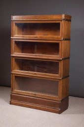 FOUR-SECTION STACKING OAK BOOK