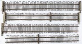 FOUR SECTIONS OF WIRE AND WOOD