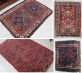 FOUR SEMI-ANTIQUE AREA RUGS: 1