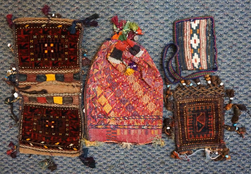 FOUR SEMI-ANTIQUE CENTRAL ASIAN