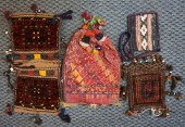 FOUR SEMI-ANTIQUE CENTRAL ASIA
