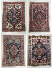 FOUR SEMI-ANTIQUE PERSIAN AREA