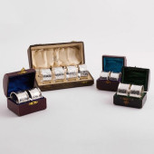 FOUR SET OF VICTORIAN SILVER N