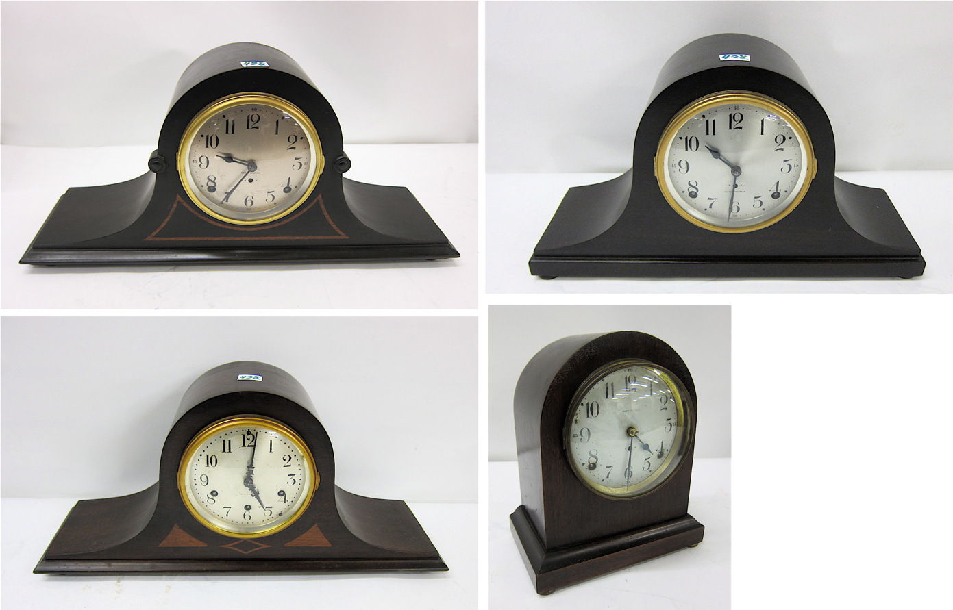 FOUR SETH THOMAS MANTEL CLOCKS