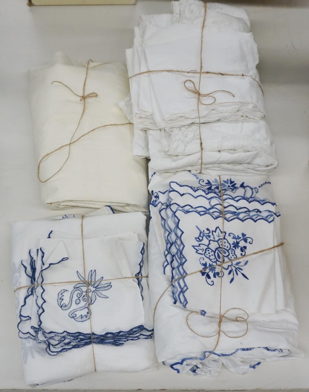 FOUR SETS INDIAN EMBROIDERED