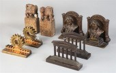 FOUR SETS OF BOOKENDSFOUR SETS