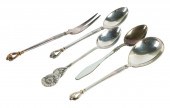 FOUR SETS OF SCANDINAVIAN SILV