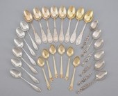 Four Sets of Sterling Silver D