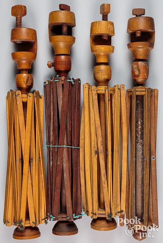 FOUR SHAKER CLAMP-ON SWIFTS, 19TH