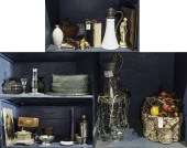 FOUR SHELVES OF ASSOCIATED DEC