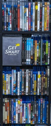 FOUR SHELVES OF ASSORTED BLU-R
