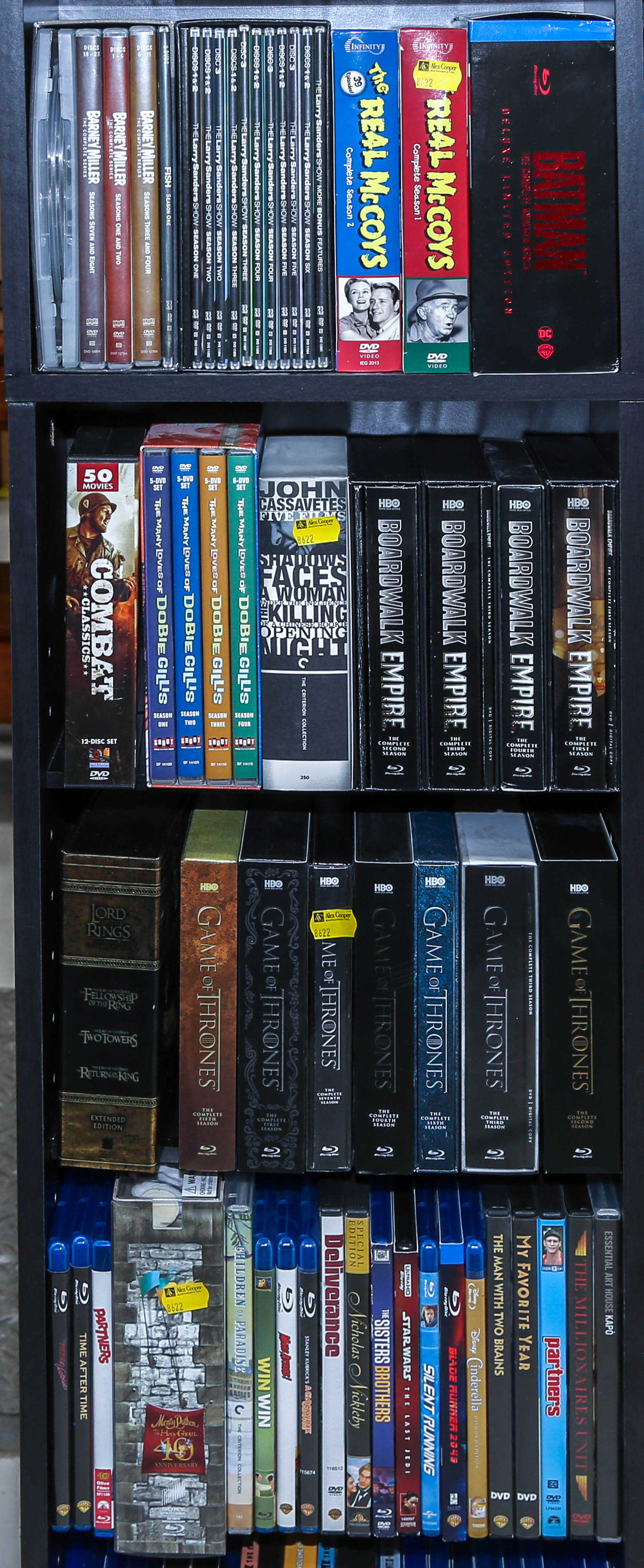 FOUR SHELVES OF ASSORTED BLU-RAY