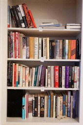 FOUR SHELVES OF BOOKSFour Shel