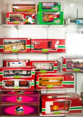 FOUR SHELVES OF BOXED MODEL TR
