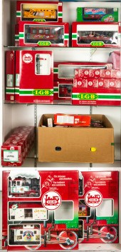 FOUR SHELVES OF BOXED MODEL TR